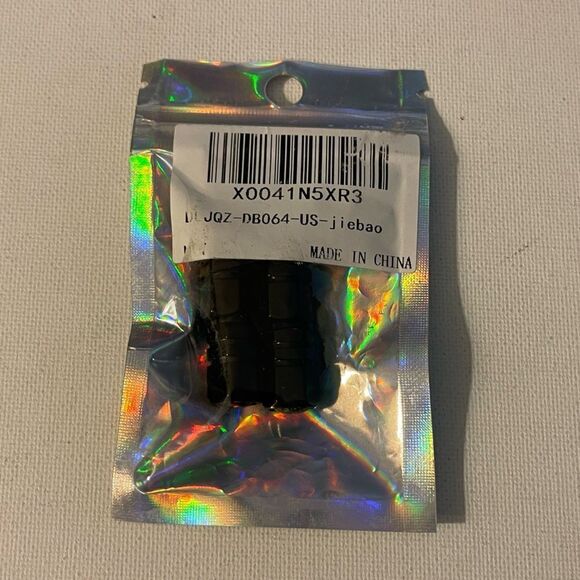 Jaguar Valve Stem Caps in Black Set of 4 NWT - Picture 4 of 4